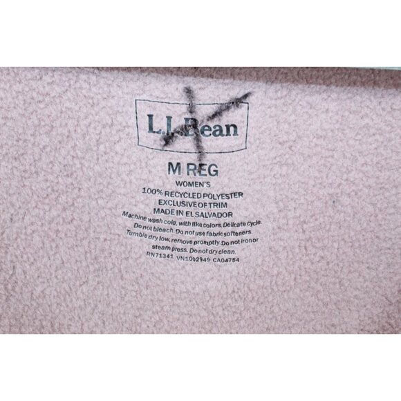 LL Bean Women's Mountain Classic Fleece Jacket Pink Size M - Picture 7 of 10